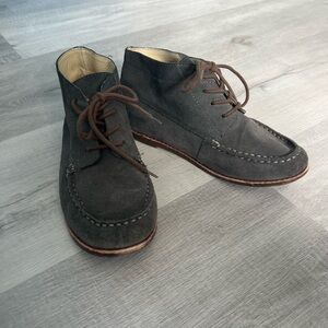 Janie and Jack Grey Suede Dress Shoes for Kids
